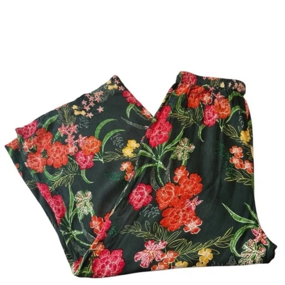 WALTER BAKER Wren Floral Wide Leg Pants NWT - Sz XL - Picture 2 of 7